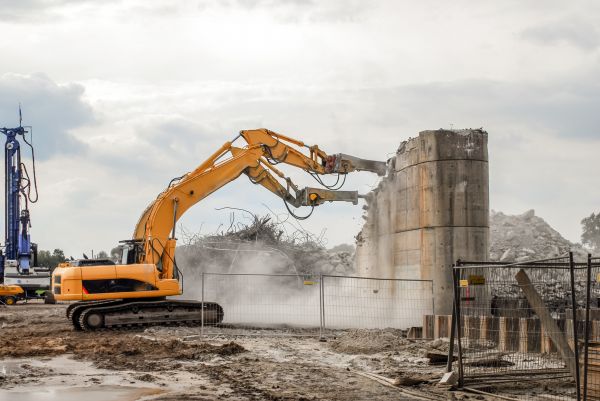 Silo Demolition in North Myrtle Beach